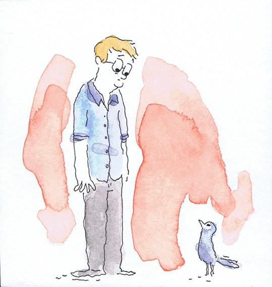 Illustration - Pascal and bird