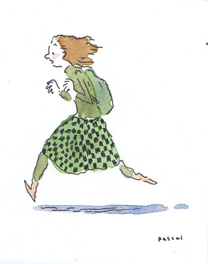 Illustration - Girl Running