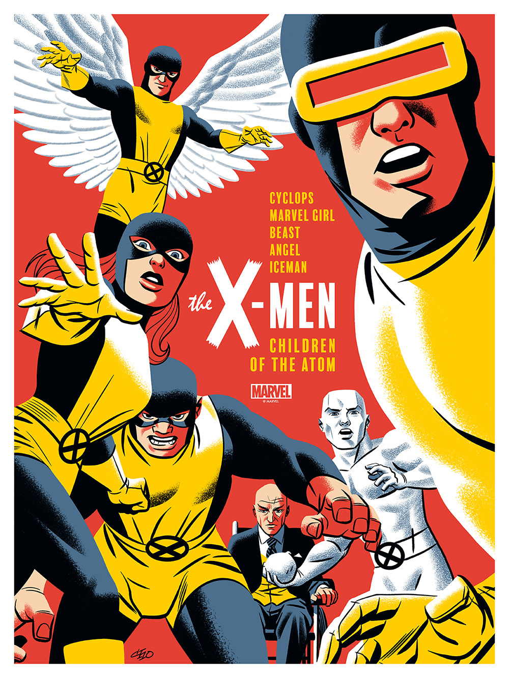 X-men Children of the Atom (Mondo) Silkscreen Print