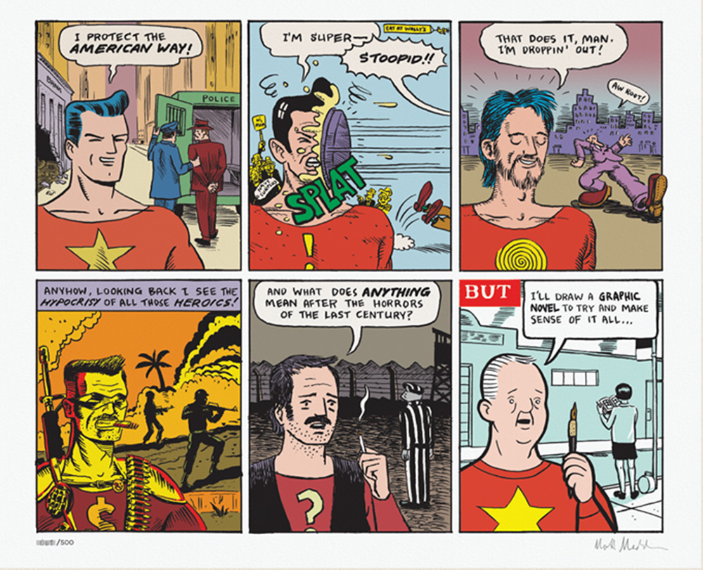 A history of American comic books in six panels