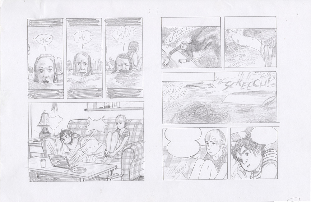 This One Summer - pages 142-143 pencils